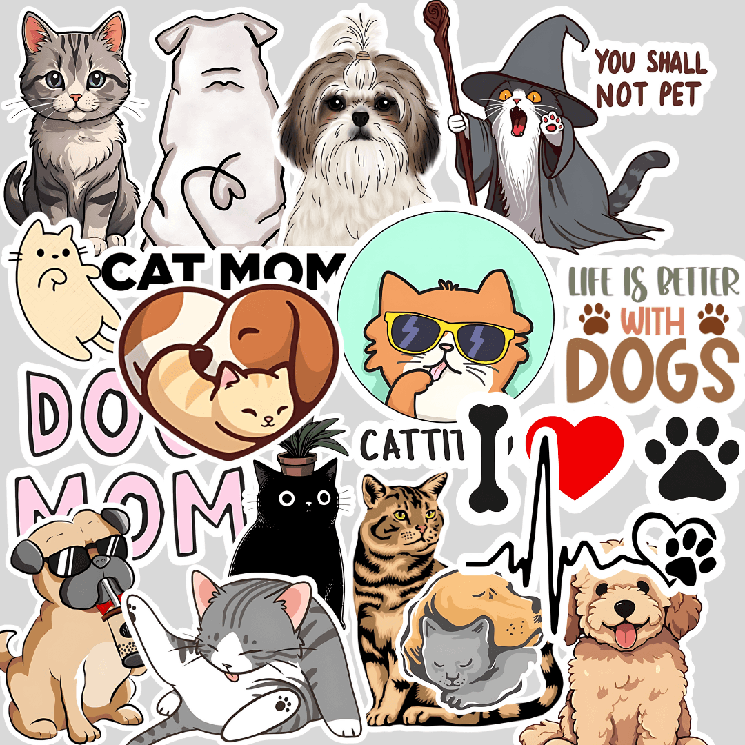 Pet lover Sticker (pack of 15 ) - sticckiz.com