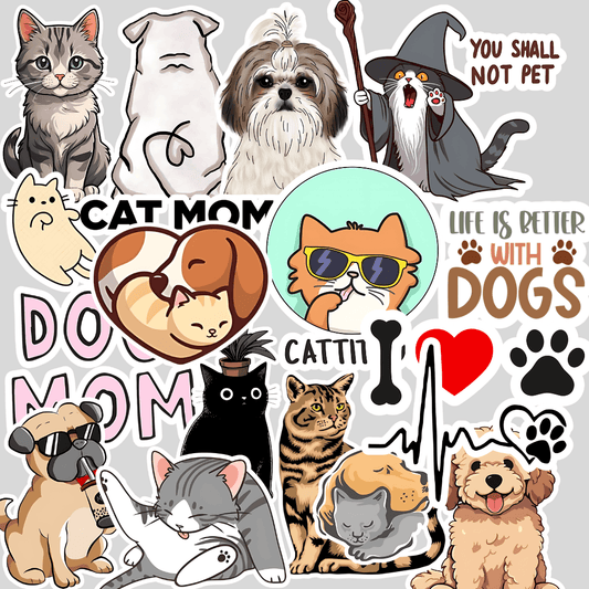 Pet lover Sticker (pack of 15 ) - sticckiz.com