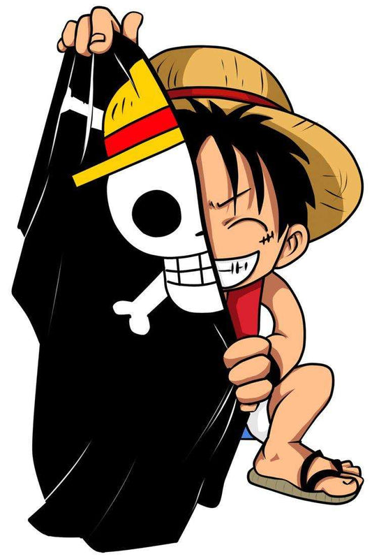 Pirate Flag Luffy Sticker - sticckiz.com