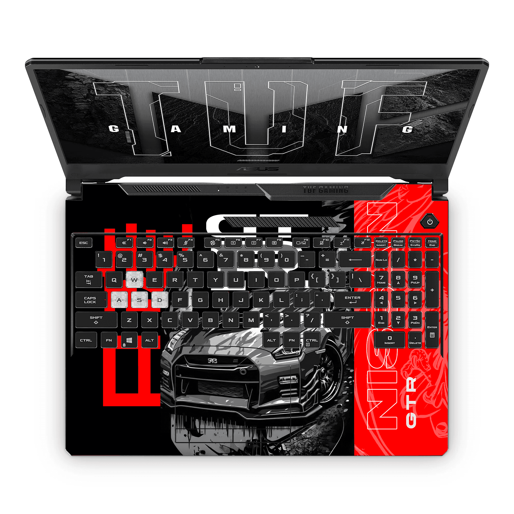 RED NISSAN GTR Laptop Skin - sticckiz.com