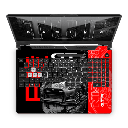 RED NISSAN GTR Laptop Skin - sticckiz.com