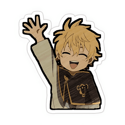 Black Clover happy Sticker - sticckiz.com