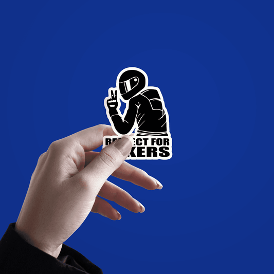 Respect for Bikers Sticker - sticckiz.com