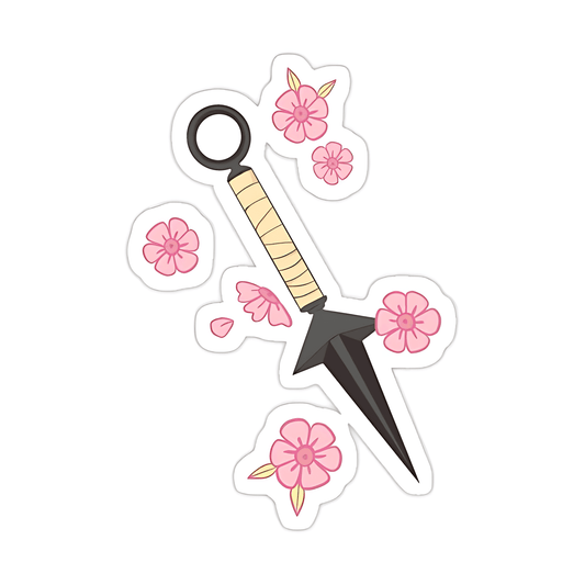 Sakura Kunai Sticker by rolss - sticckiz.com