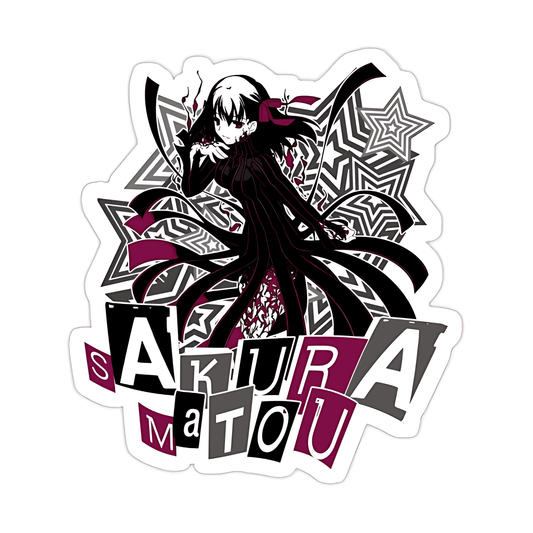 Sakura Matou Persona Version Sticker - sticckiz.com