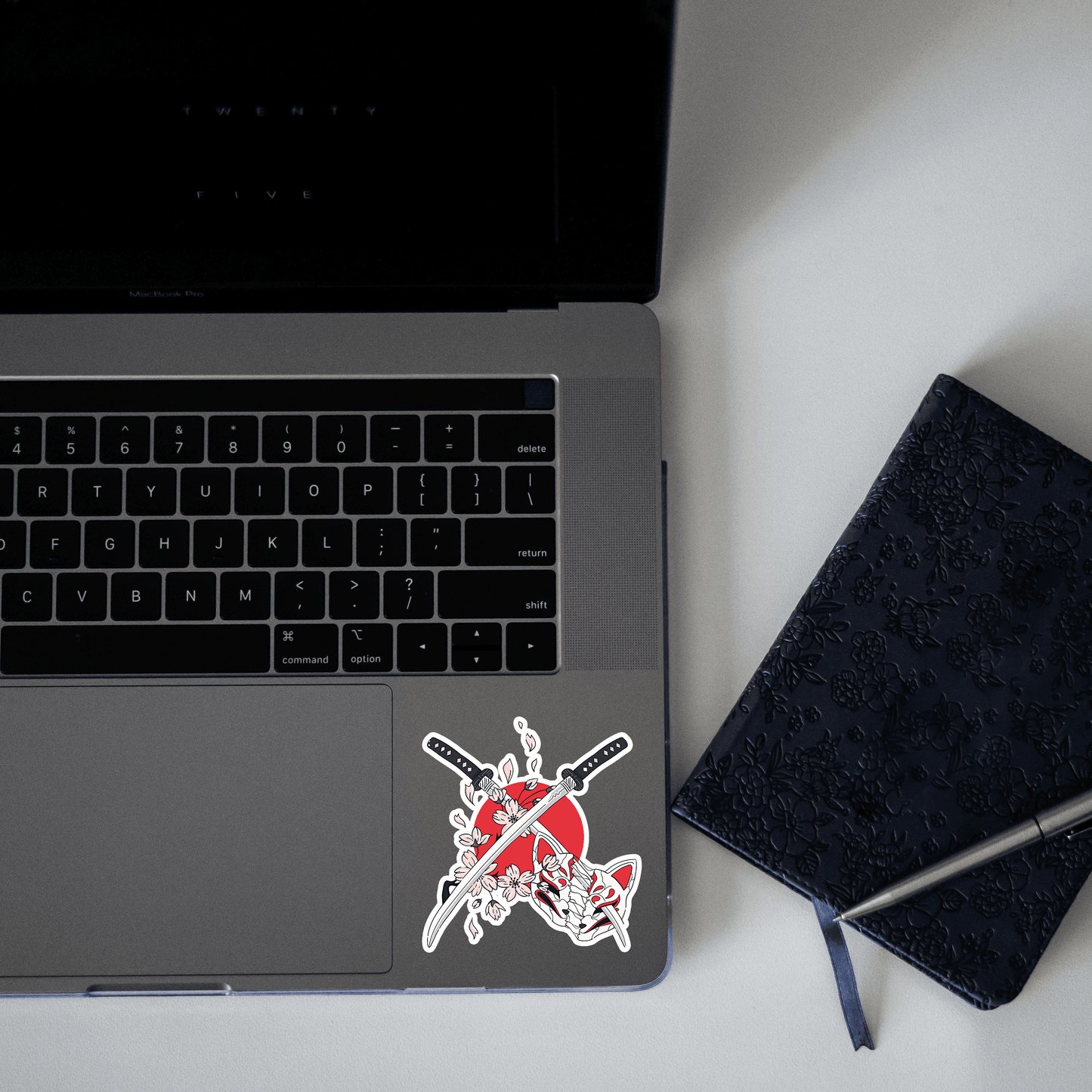 Japan Style Katana Illustration Sticker - sticckiz.com