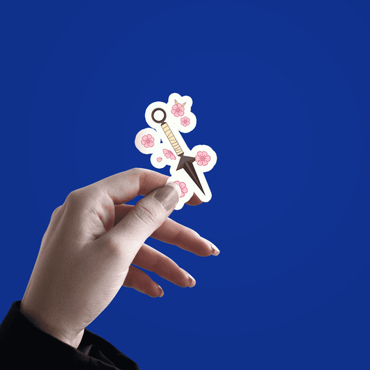 Sakura Kunai Sticker by rolss - sticckiz.com