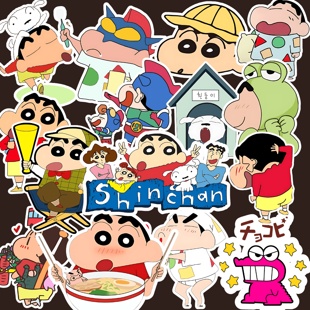 Shinchan Sticker (pack of 15 ) - sticckiz.com