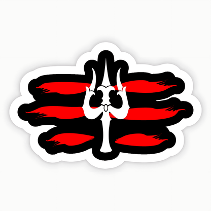 Shiva Hindu God Trident Sticker - sticckiz.com