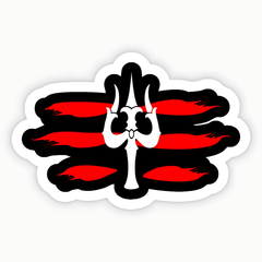 Shiva Hindu God Trident Sticker - sticckiz.com