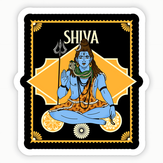Shiva Sticker - sticckiz.com