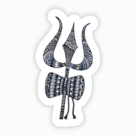 Shiva's Trident Sticker - sticckiz.com