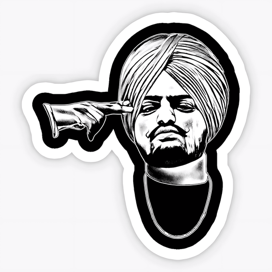 Moosewala Art Sticker - sticckiz.com