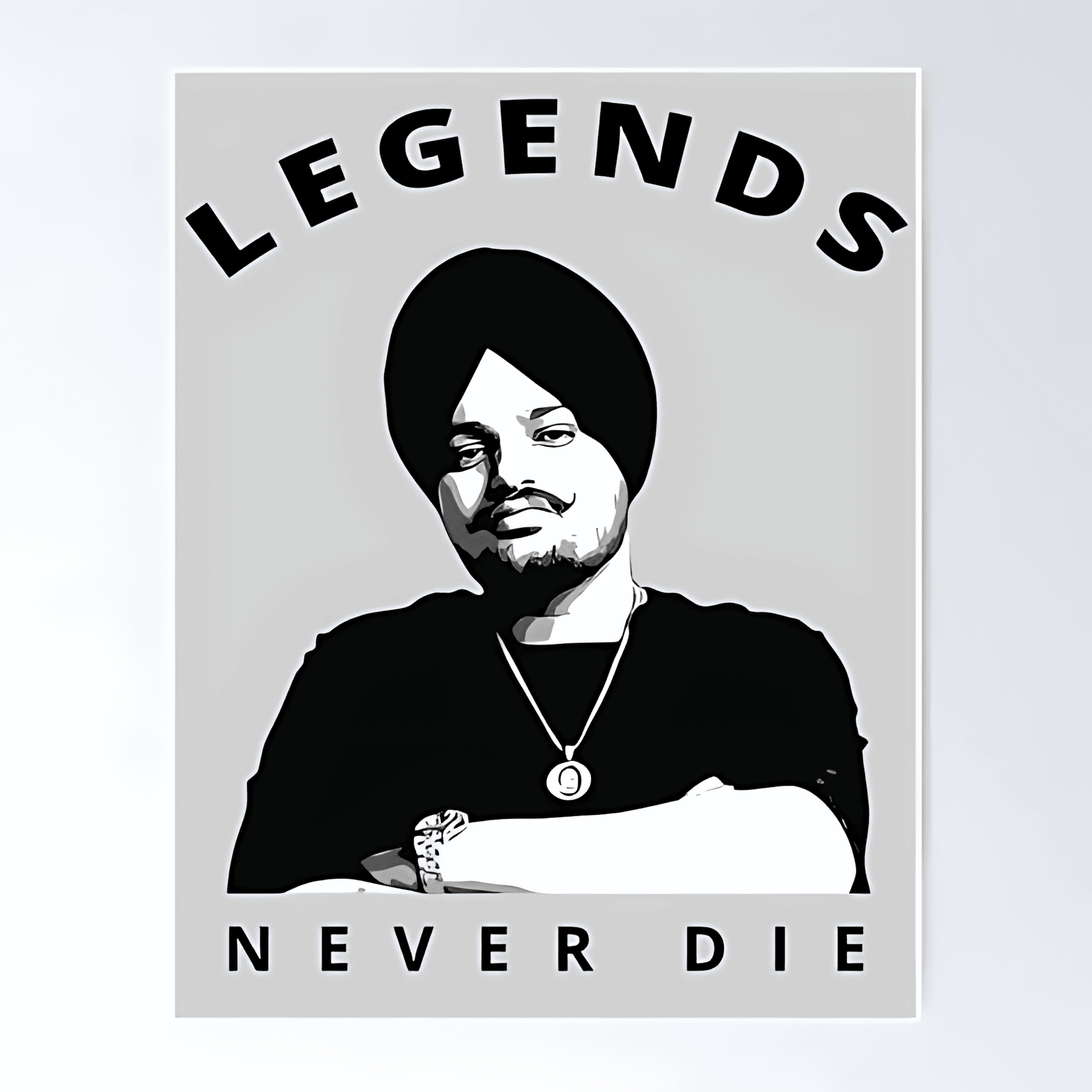 Legends Never Die Moosewala Sticker - sticckiz.com