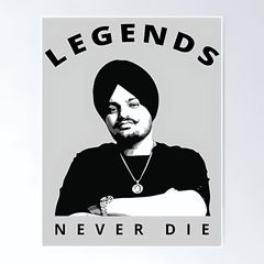 Legends Never Die Moosewala Sticker - sticckiz.com