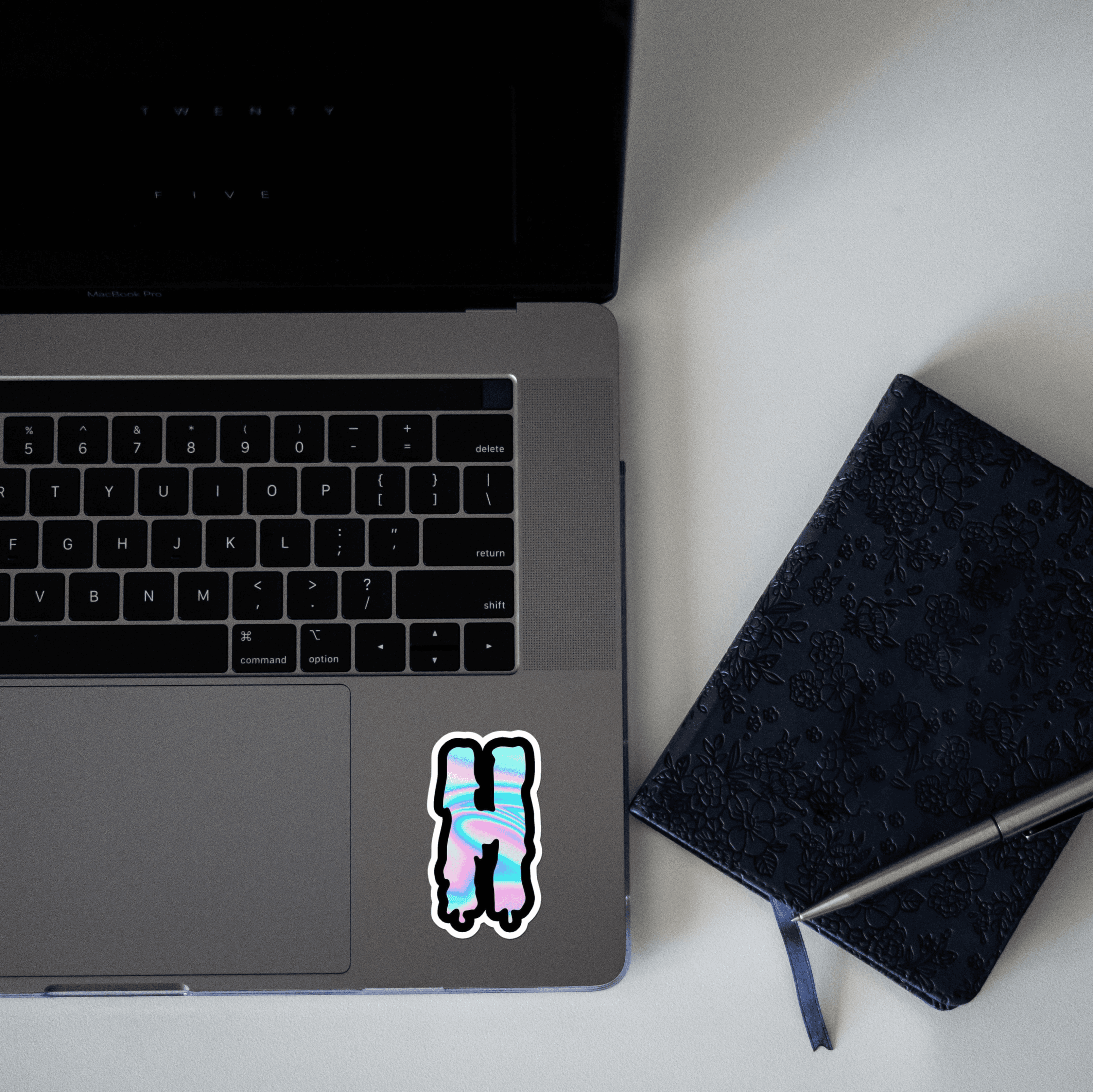 Drippy 'H' Sticker - sticckiz.com