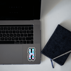 Drippy 'H' Sticker - sticckiz.com