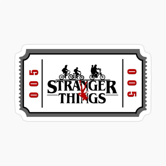 Stranger Things - Eintrittskarte Sticker