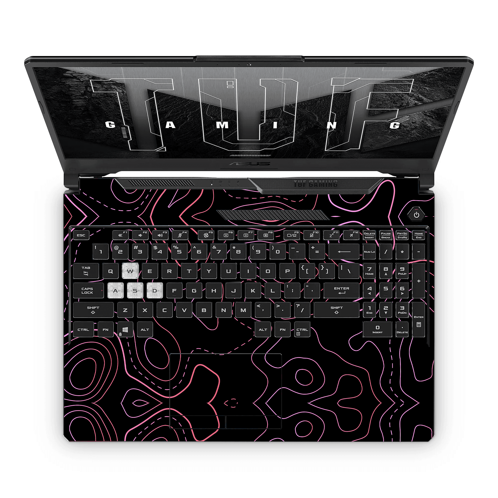 TOPOGRAPHY RED Laptop Skin - sticckiz.com