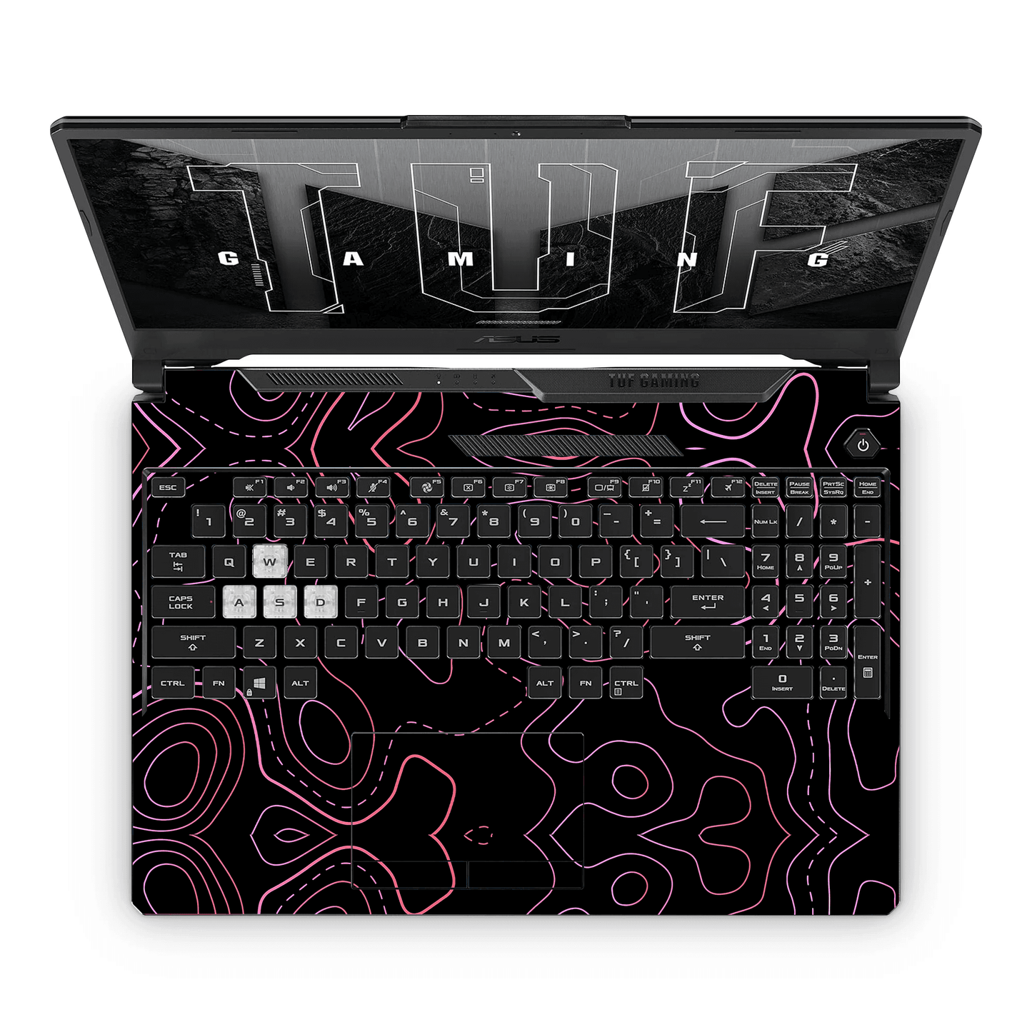 TOPOGRAPHY RED Laptop Skin - sticckiz.com