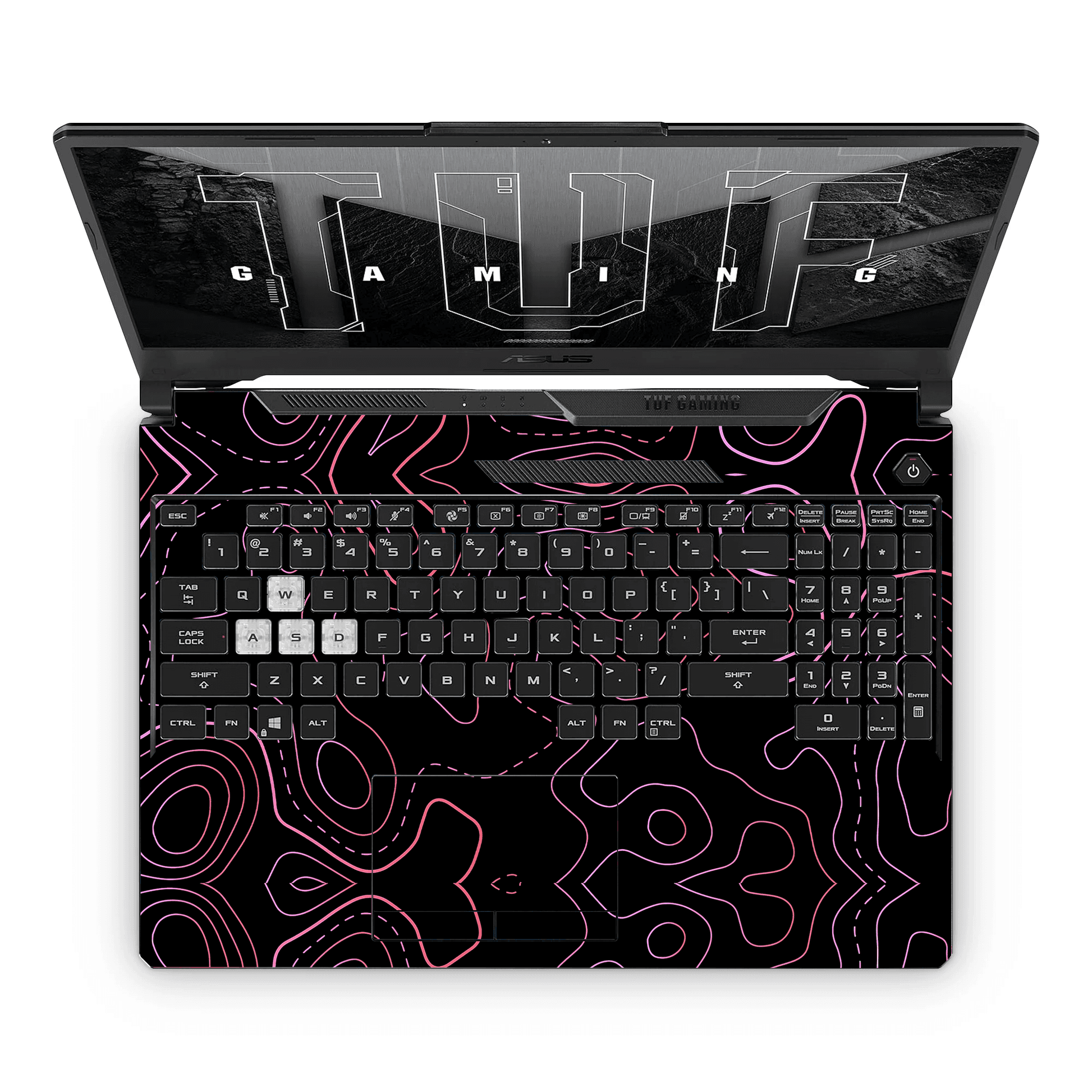 TOPOGRAPHY RED Laptop Skin - sticckiz.com