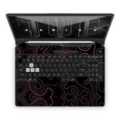 TOPOGRAPHY RED Laptop Skin - sticckiz.com