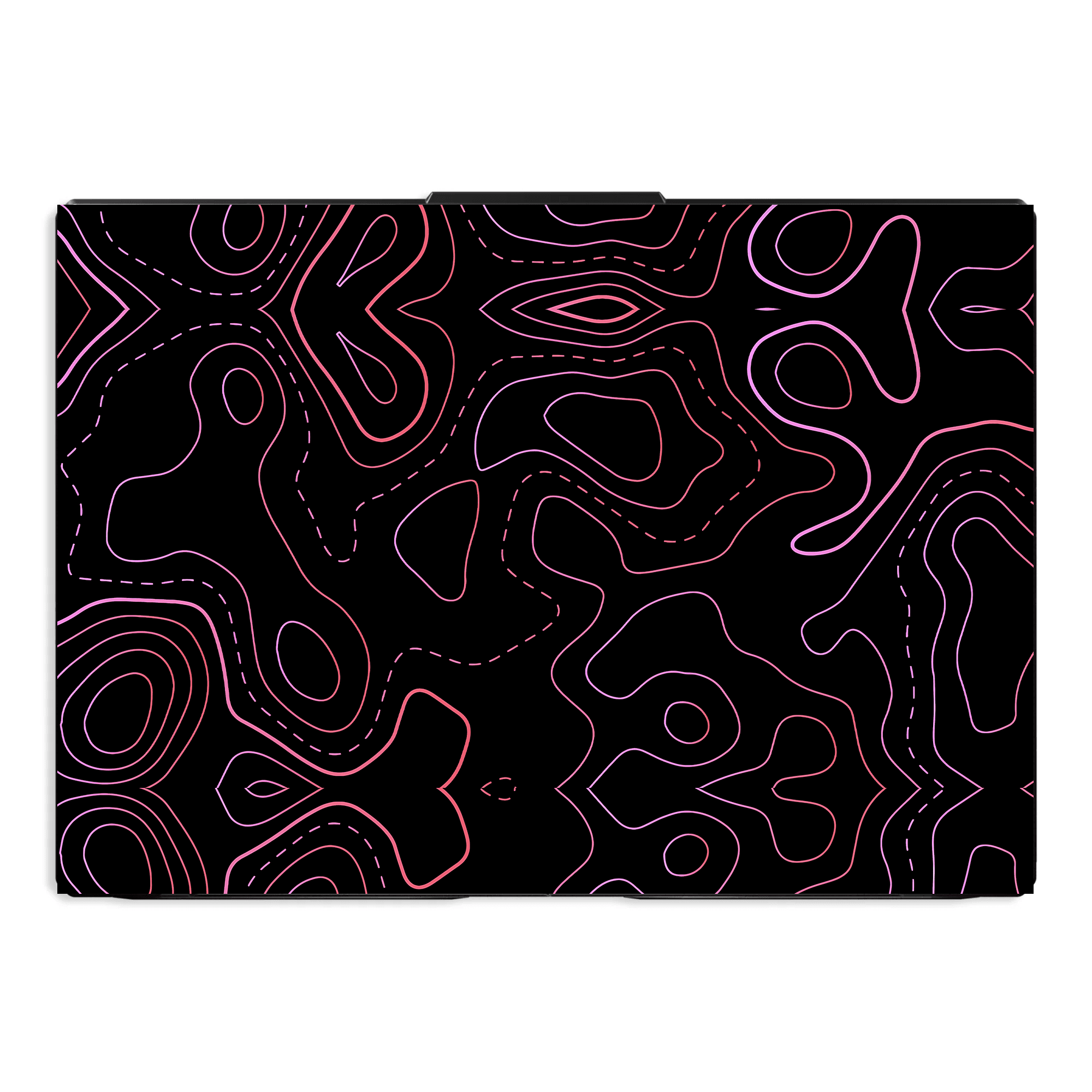 TOPOGRAPHY RED Laptop Skin - sticckiz.com