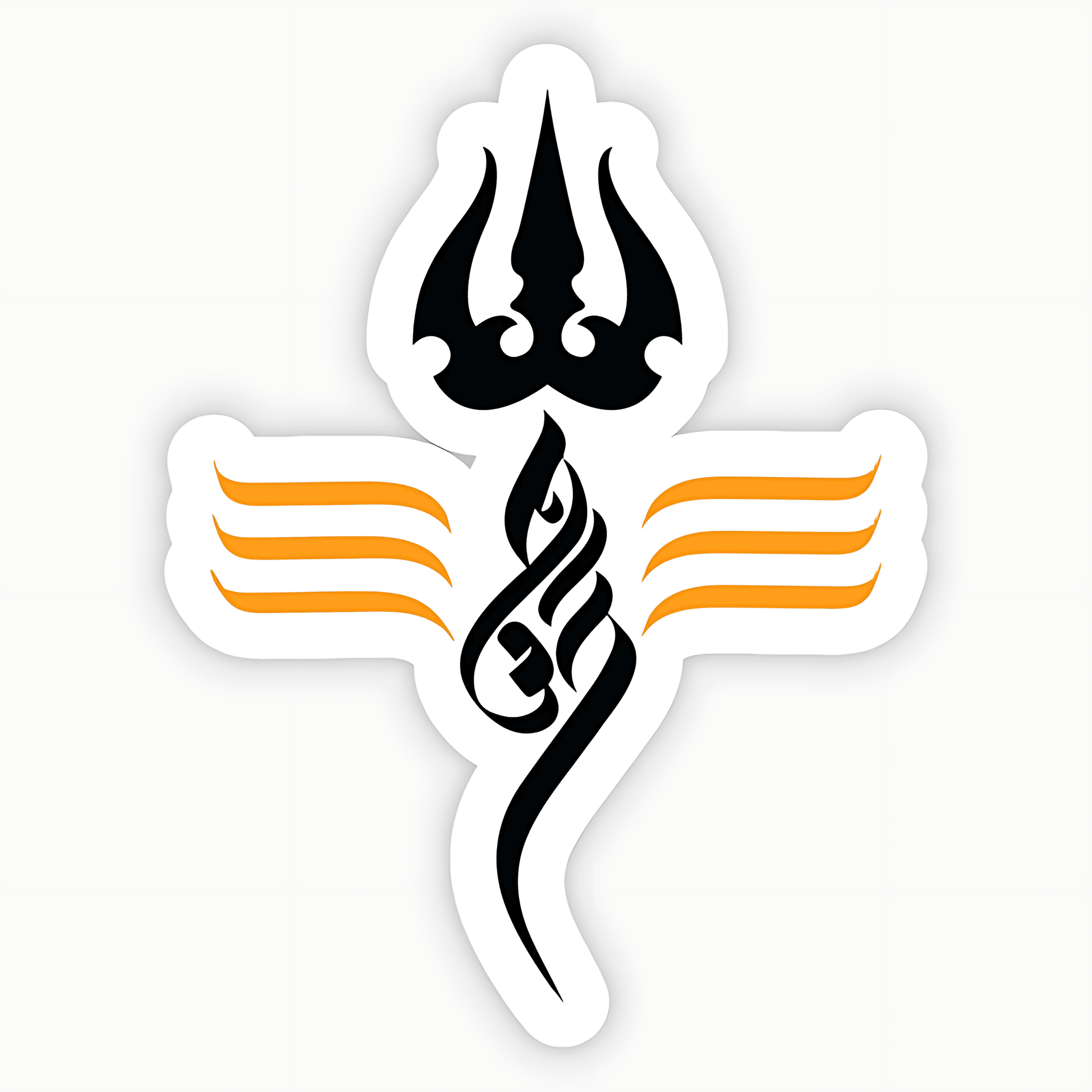 Trident Of Shiva Sticker - sticckiz.com