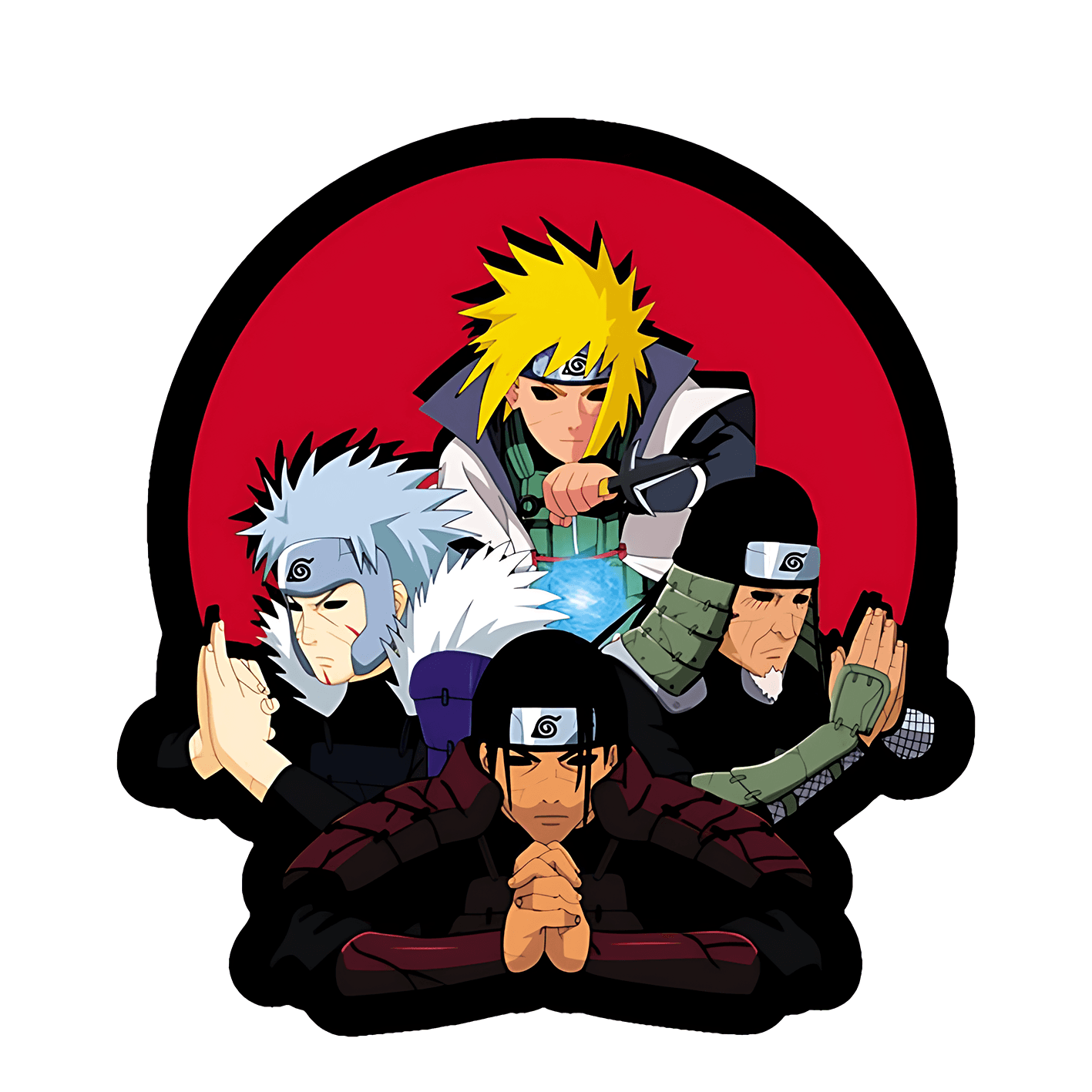 Four Hokage Sticker - sticckiz.com