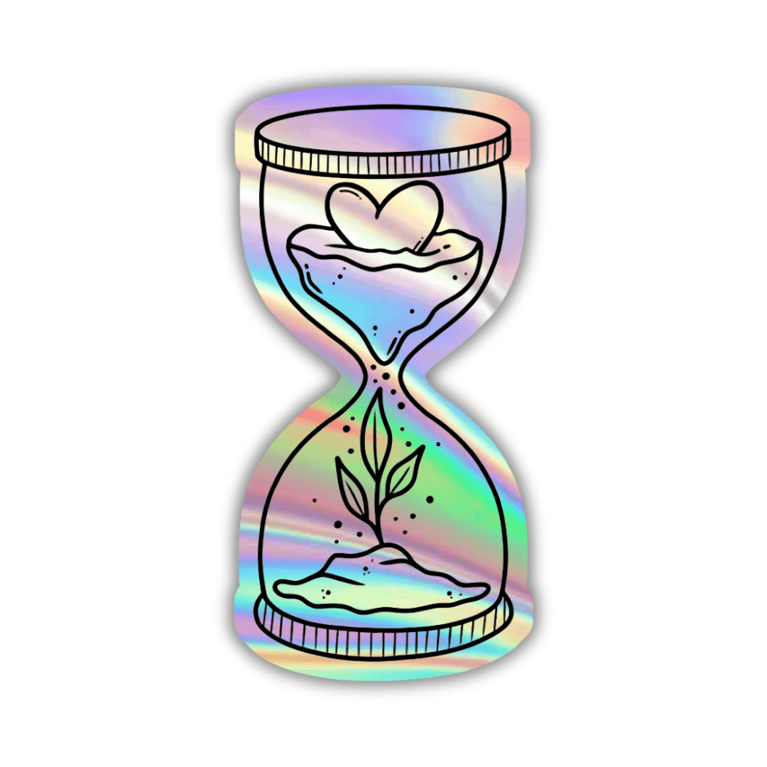 Houeglass Holographic Sticker - sticckiz.com