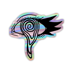 Melting Eye Cornia Holographi Sticker - sticckiz.com