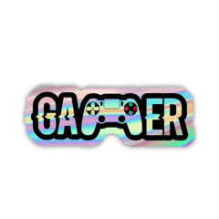 Gamer Holographic Sticker - sticckiz.com