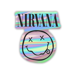 Nirvana Holographic Sticker - sticckiz.com