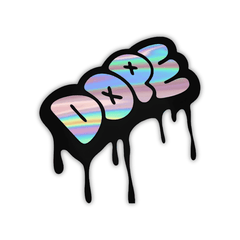Melting Dope Holographic Sticker - sticckiz.com