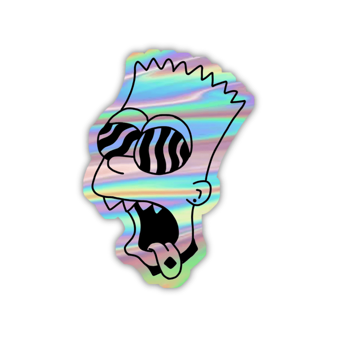 The Simpsons Character Holographic Sticker - sticckiz.com