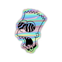 The Simpsons Character Holographic Sticker - sticckiz.com