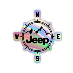 Jeep Compass Holographic Sticker - sticckiz.com