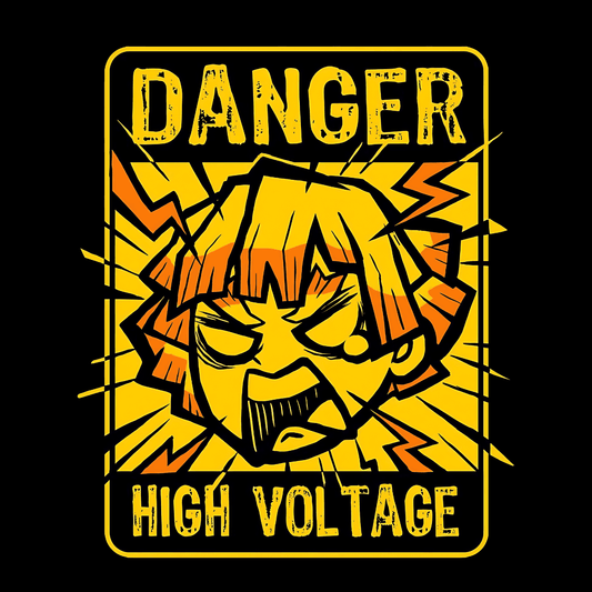 Zenitsu Demon Slayer High Voltage Sticker - sticckiz.com