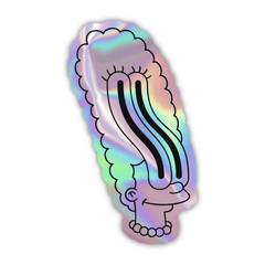 Lisa Simpson holographic Sticker - sticckiz.com