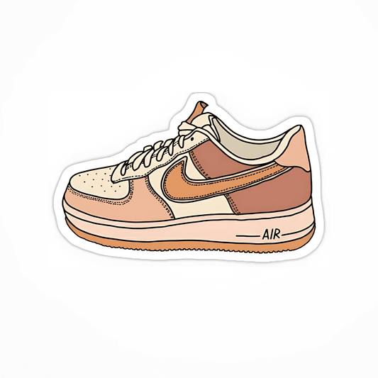 Pink Sneaker Sticker - sticckiz.com