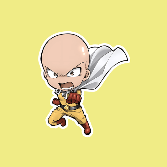 Saitama flying Sticker - sticckiz.com