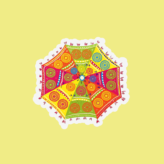Decorative umbrella Sticker - sticckiz.com