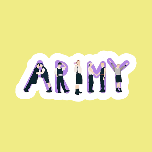Army k-pop Sticker - sticckiz.com