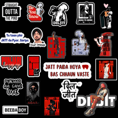 DILJIT DOSANJH STICKER PACK (20 STICKERS) - sticckiz.com