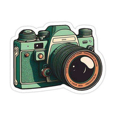 Vintage Camera Sticker - sticckiz.com