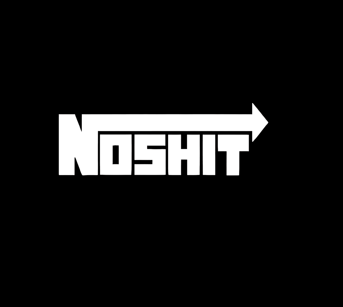 No Shit Sticker - sticckiz.com