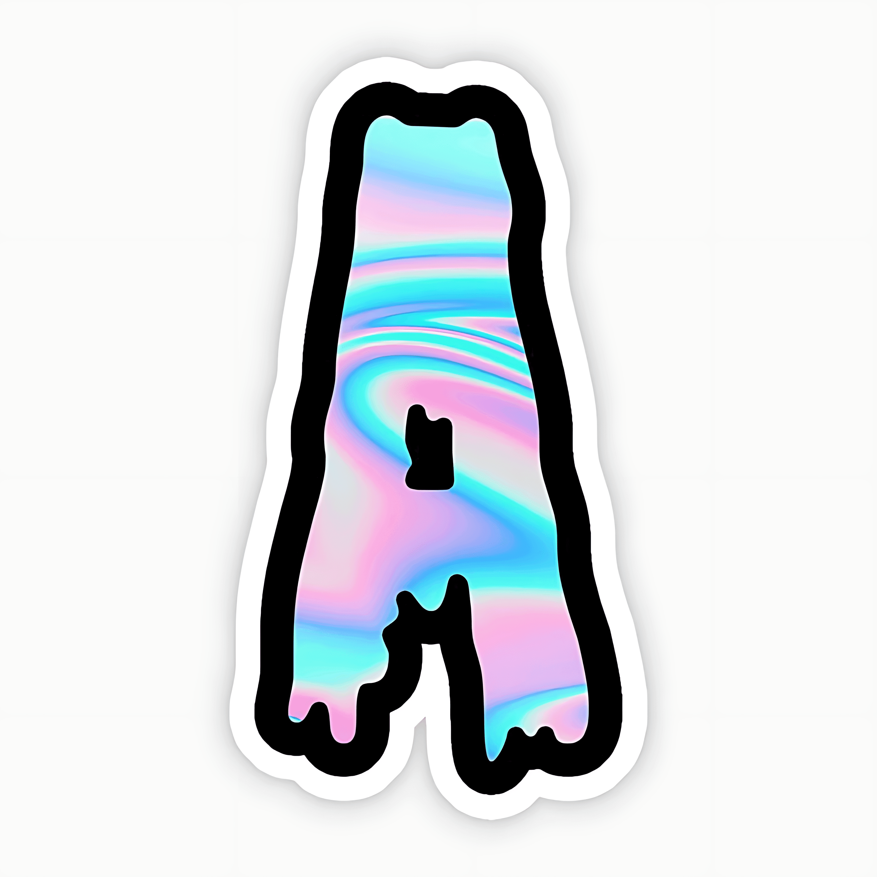 Drippy 'A' Sticker - sticckiz.com