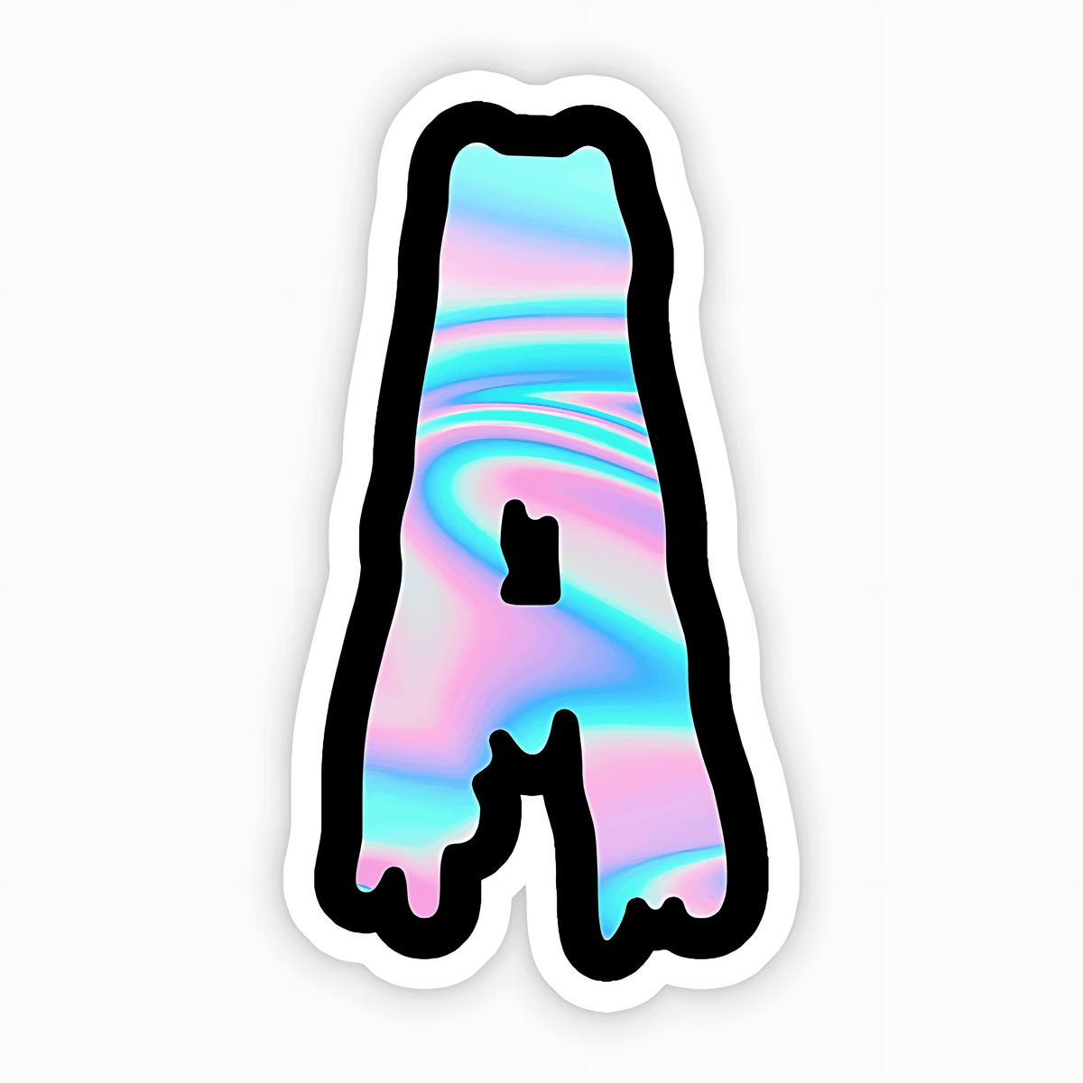 Drippy 'A' Sticker - sticckiz.com