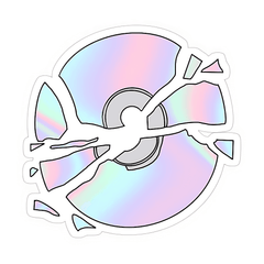 Broken Record Sticker - sticckiz.com