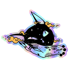 Squish Cat Head Sticker - sticckiz.com